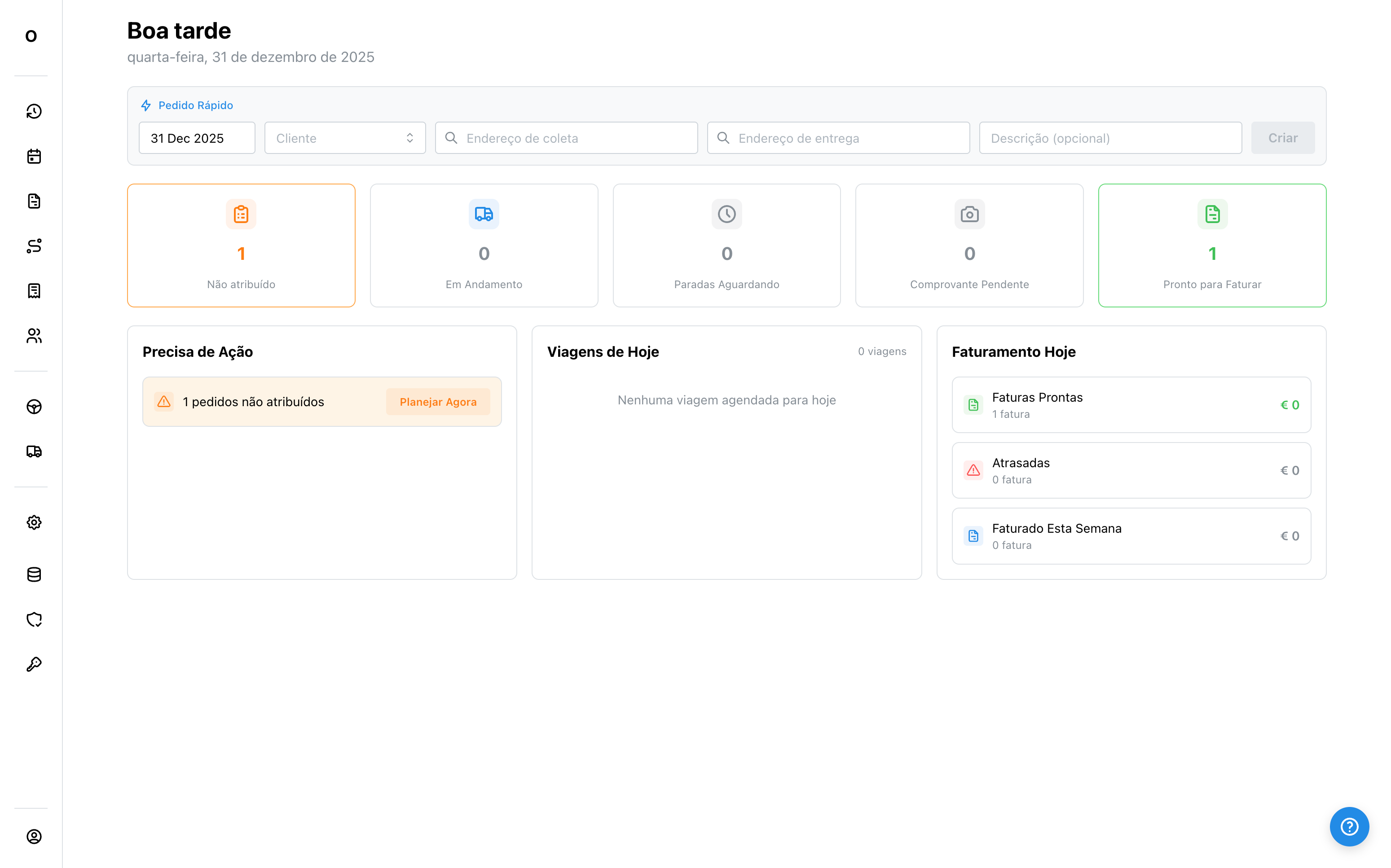 Menos planilha. Mais controle.